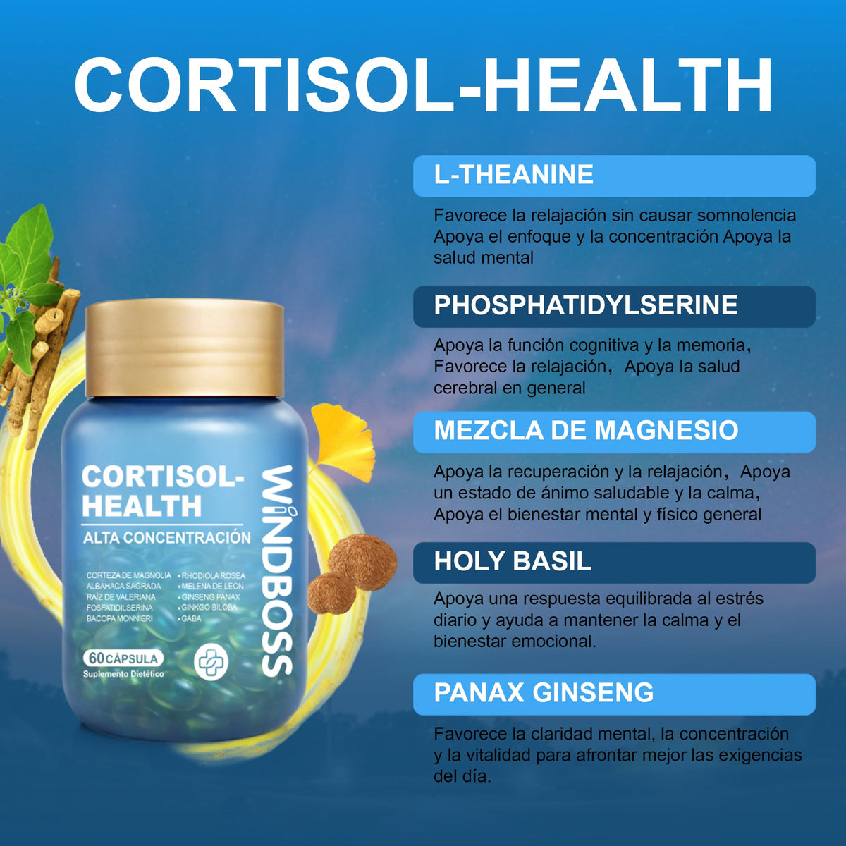 Combo Cortisol Support Multivitamin and Myo-Inositol – Extra Strength