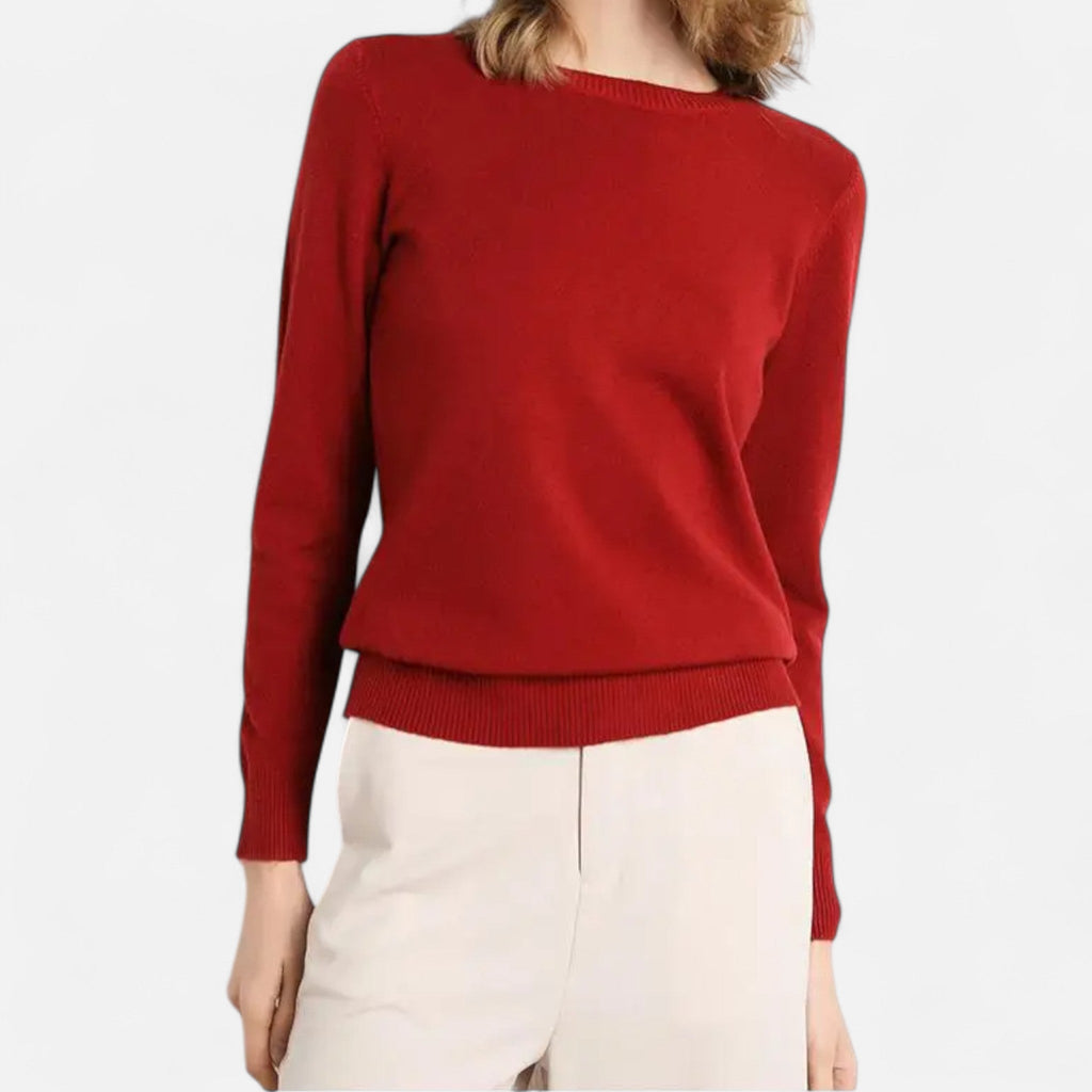 Ancienne Monde | Pull Femme en Laine Mérinos Col Rond Classique