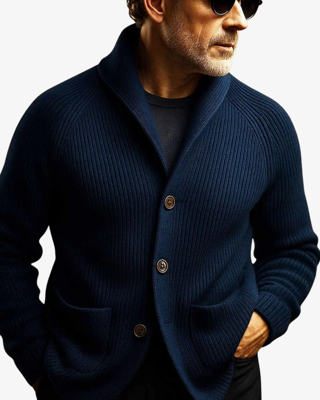 Cardigan Homme – Boutonnage Tailleur et Silhouette Structurée Intemporelle