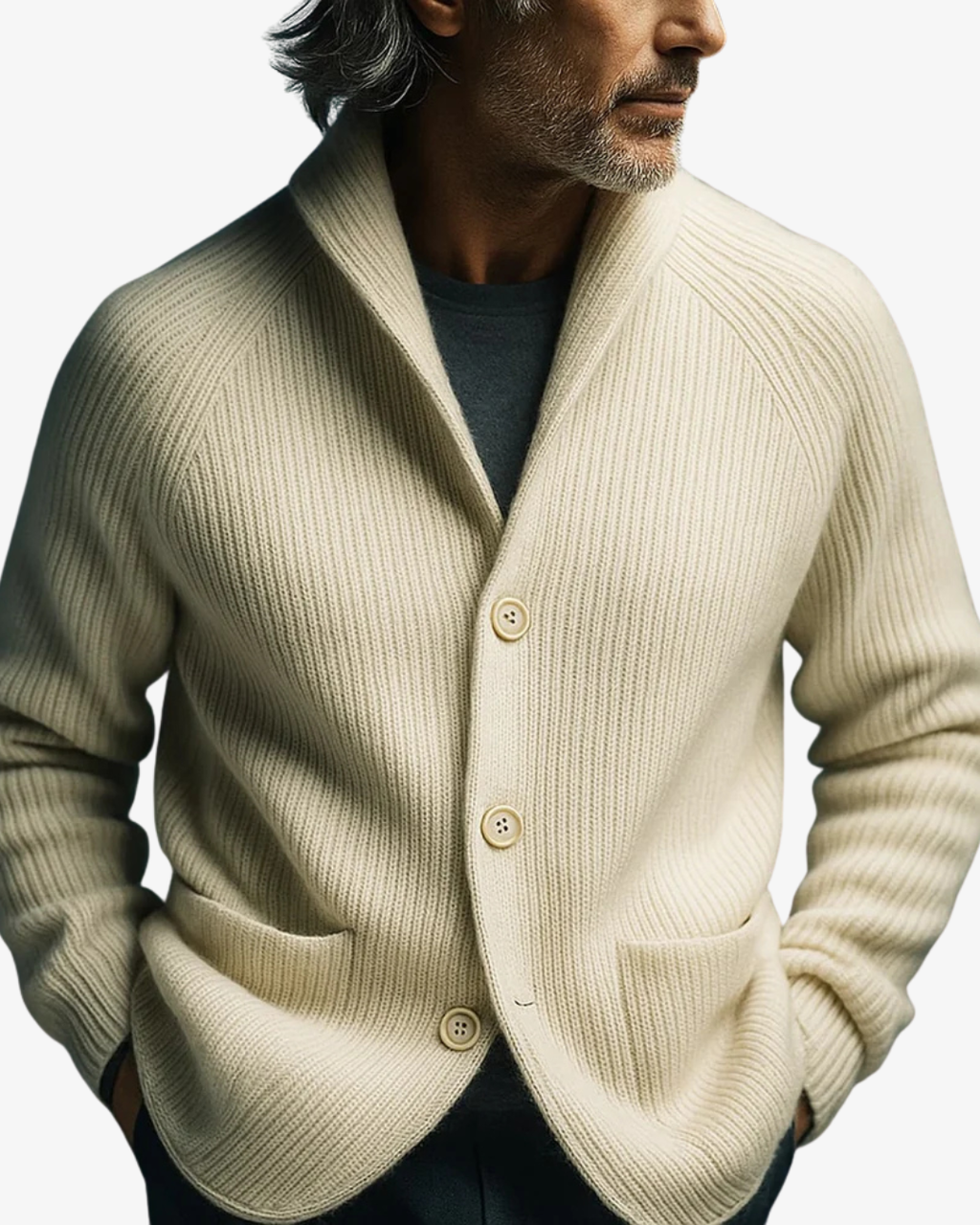 Cardigan Homme – Boutonnage Tailleur et Silhouette Structurée Intemporelle