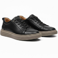 Baskets de ville pour homme en cuir véritable chaussures de marche décontractées