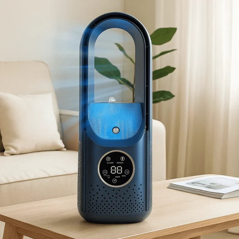 Rafraîchisseur d’Air USB Sans Lames avec Réservoir d’Eau et 6 Vitesses