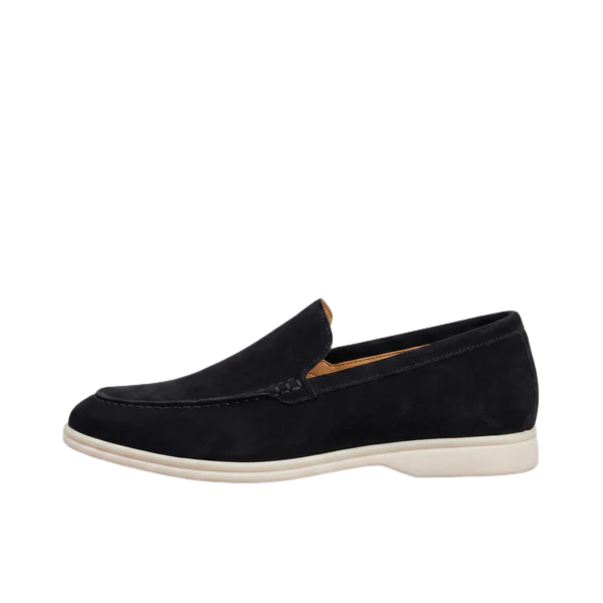 Mocassins en daim pour homme — semelle en caoutchouc — confort quotidien