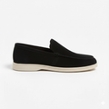 Mocassins en Daim de Vachette pour Hommes avec Couture Apparente et Semelle Souple
