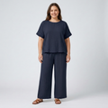 Ensemble pantalon grande taille décontracté pour femme