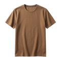 T-shirt en maille gaufrée pour homme — coupe décontractée ajustée — style casual quotidien