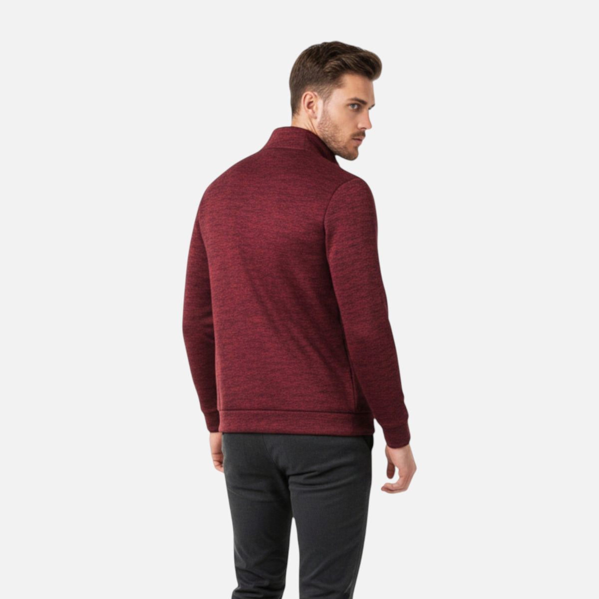 Ancienne Monde | Cardigan Homme en Maille Zippée Élégance Intemporelle
