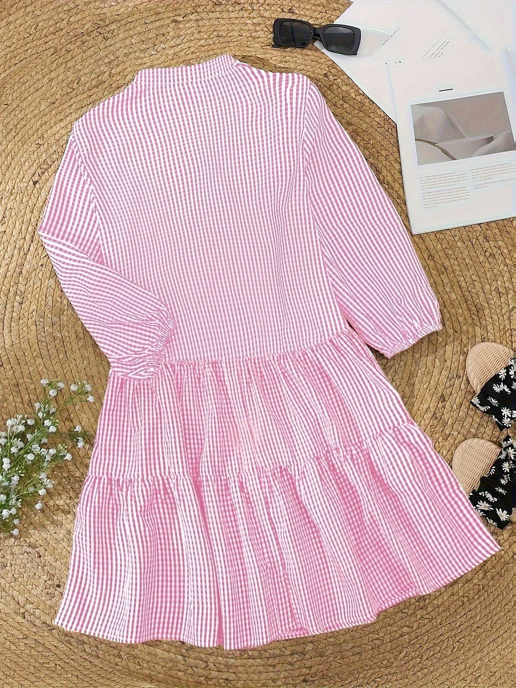 Robe Courte À Volants