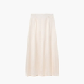Jupe maxi longue satinée — taille haute coupe droite — tenue de soirée