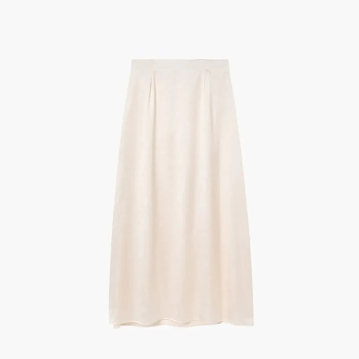 Jupe maxi longue satinée — taille haute coupe droite — tenue de soirée