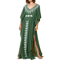 Robe kimono de plage longue — coupe ample — vacances d'été