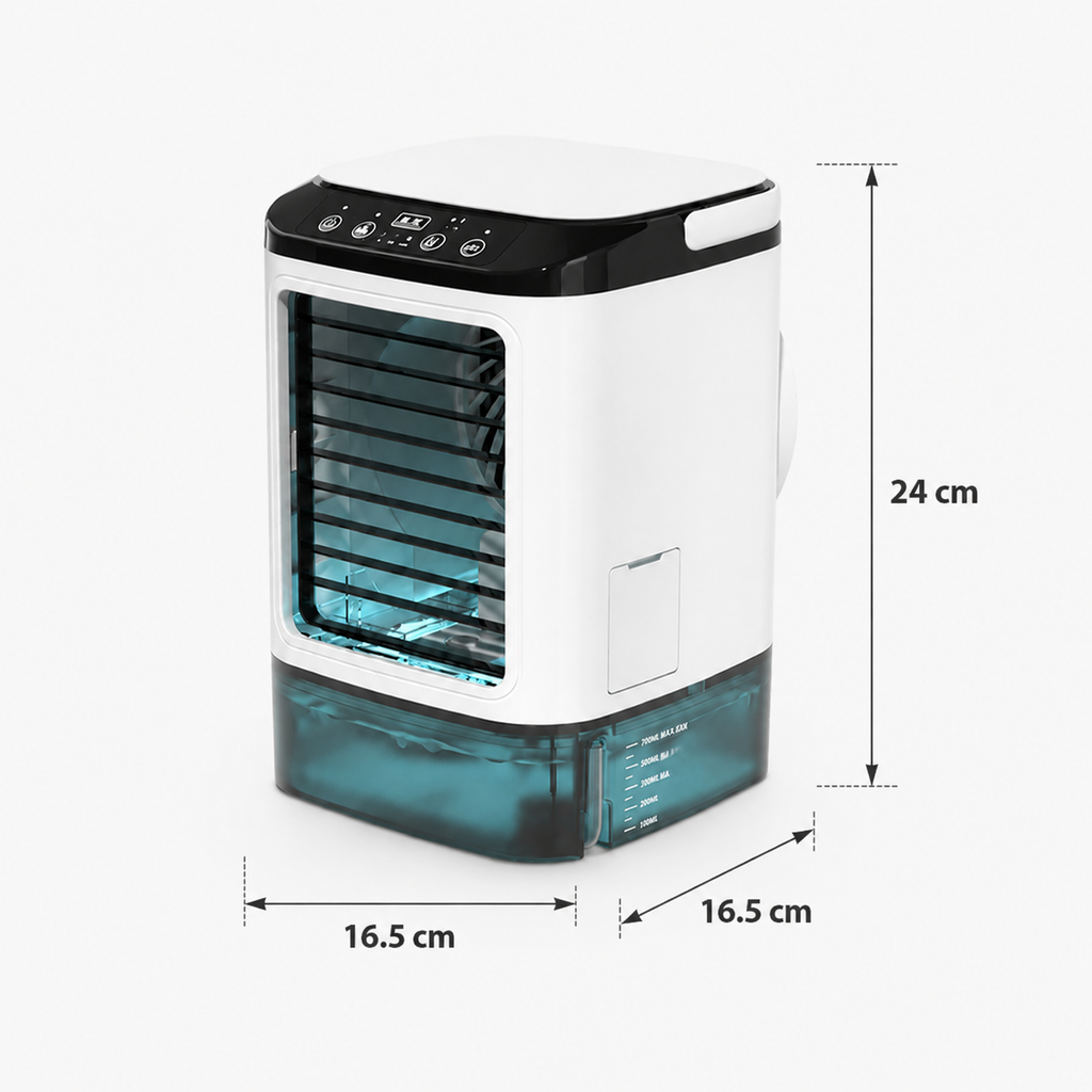 Compact USB Cooling Fan with Humidification and 3 Speeds