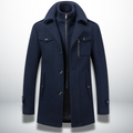 Manteau Boutonné Homme – Silhouette Classique et Style Smart-Casual