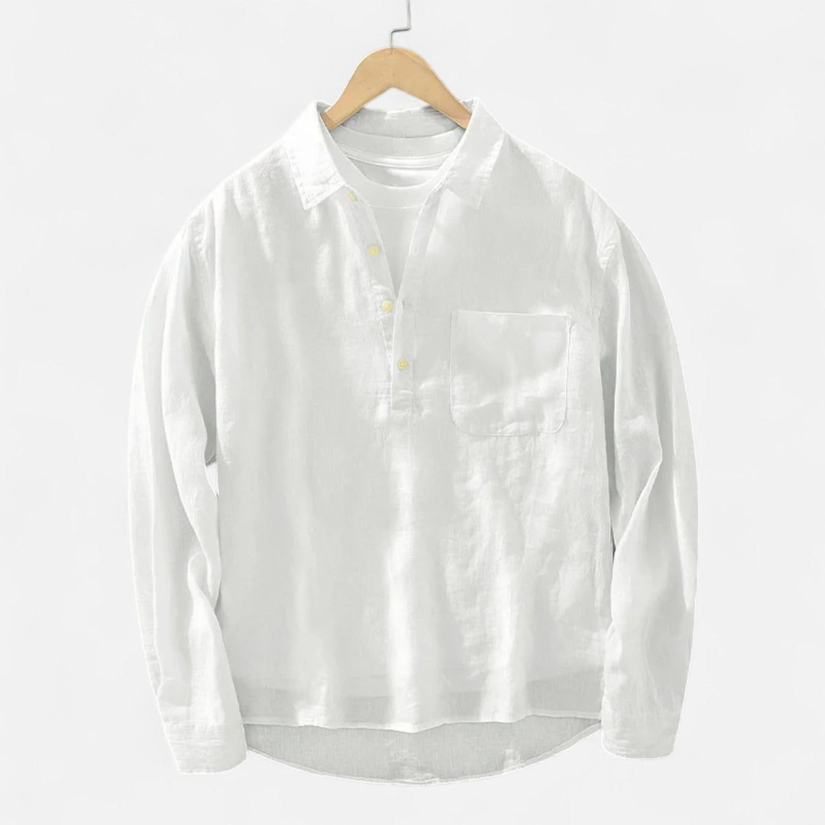 Ancienne Monde | Chemise Homme Lin Col Carré