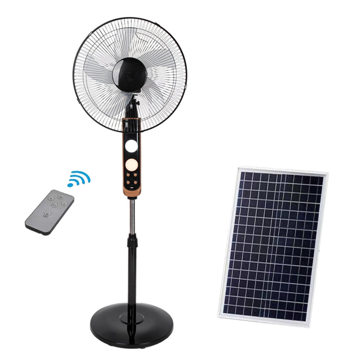 Ventilateur sur Pied avec Télécommande, Oscillation et 3 Vitesses