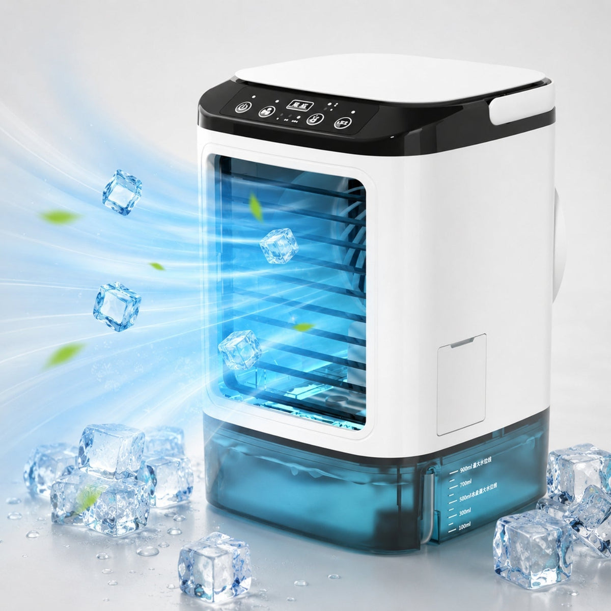 Compact USB Cooling Fan with Humidification and 3 Speeds