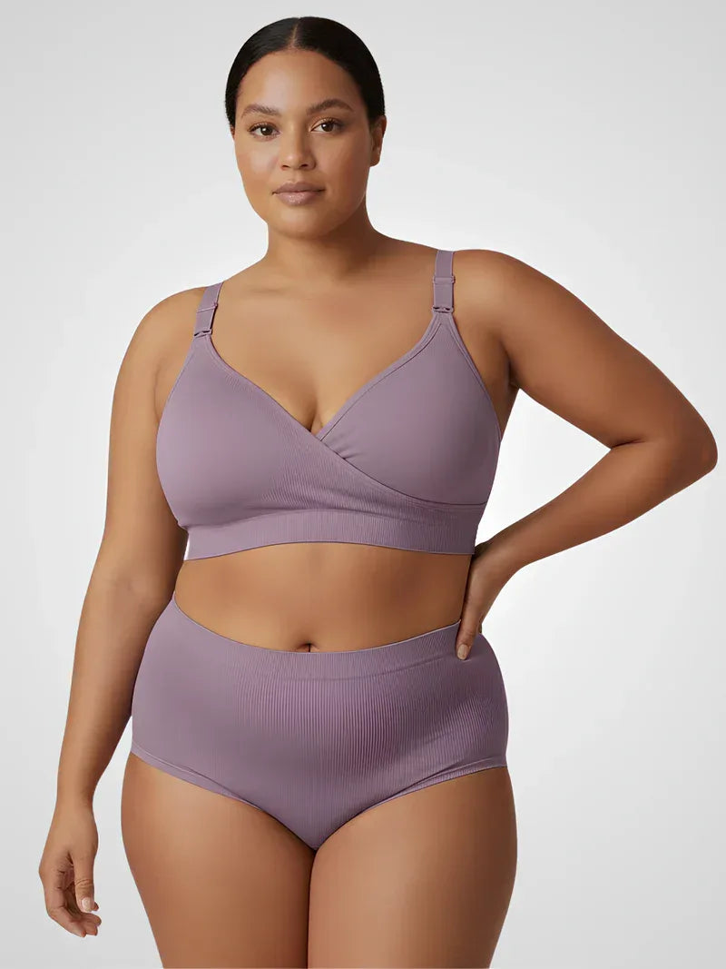 Soutien-gorge allaitement croisé sans coutures