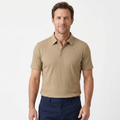 Polo pour homme — maille texturée — style décontracté