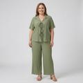 Ensemble pantalon deux pièces grande taille pour femme