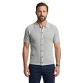 Polo pour homme — maille côtelée — tenue décontractée