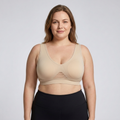 Soutien-gorge de sport grande taille pour femme en coton respirant antichoc