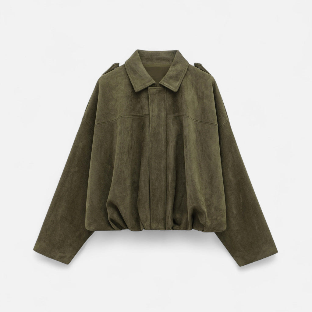 Ancienne Monde | Veste Bomber Vintage Zippée pour Femme