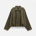 Ancienne Monde | Veste Bomber Vintage Zippée pour Femme