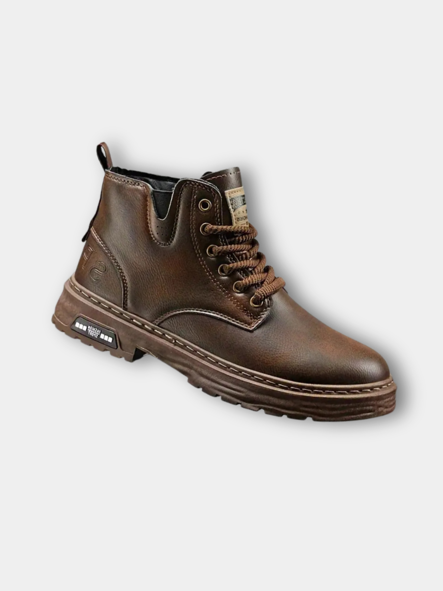 Bottes Cuir Véritable Homme – Semelle Robuste et Confort Durable
