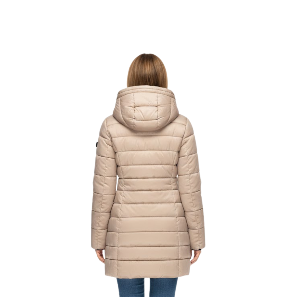 Parka Femme Mi-Longue Matelassée à Capuche