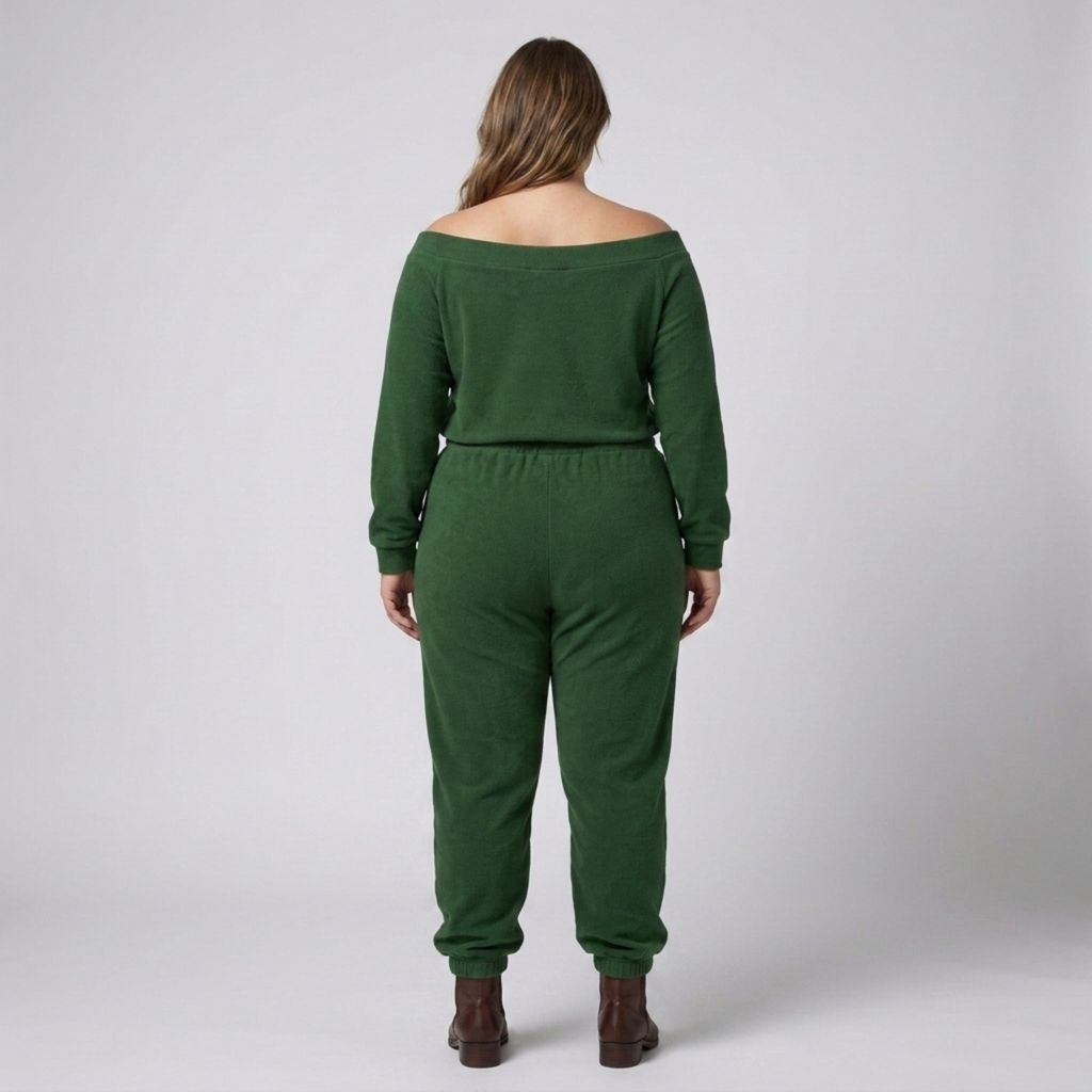 Ensemble deux pièces grande taille décontracté