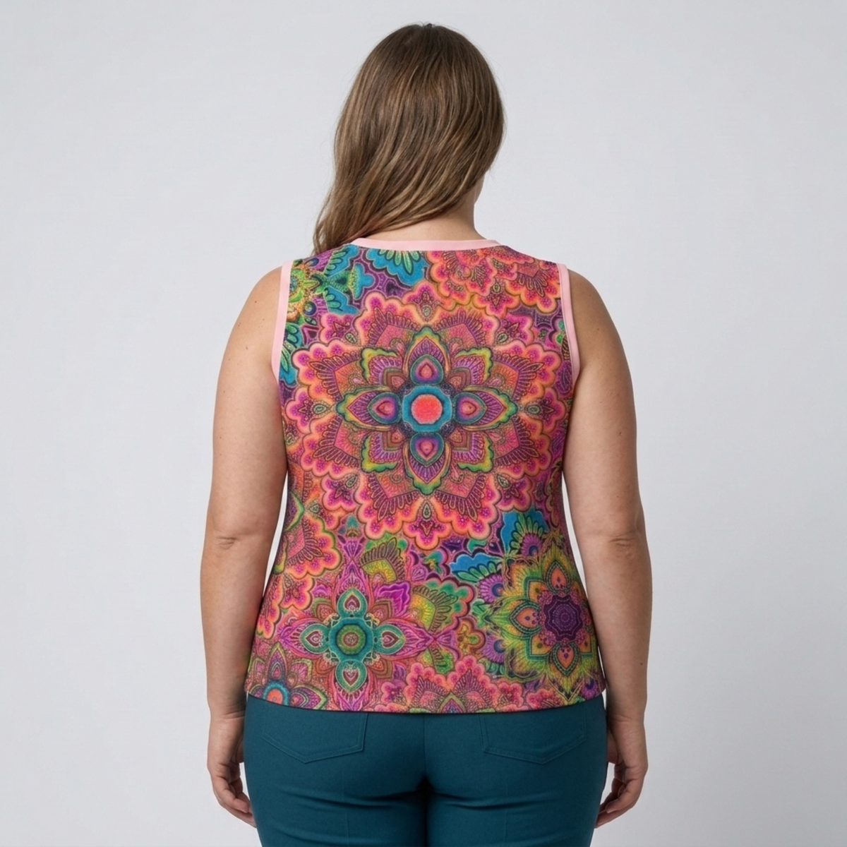 Débardeur grande taille à col en V pour femme