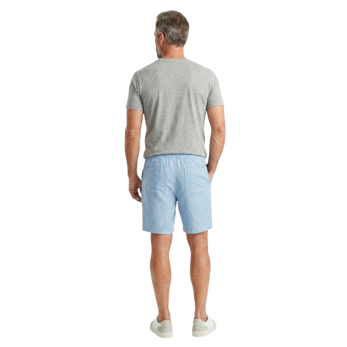 Short en lin pour homme — coupe décontractée — plage et été