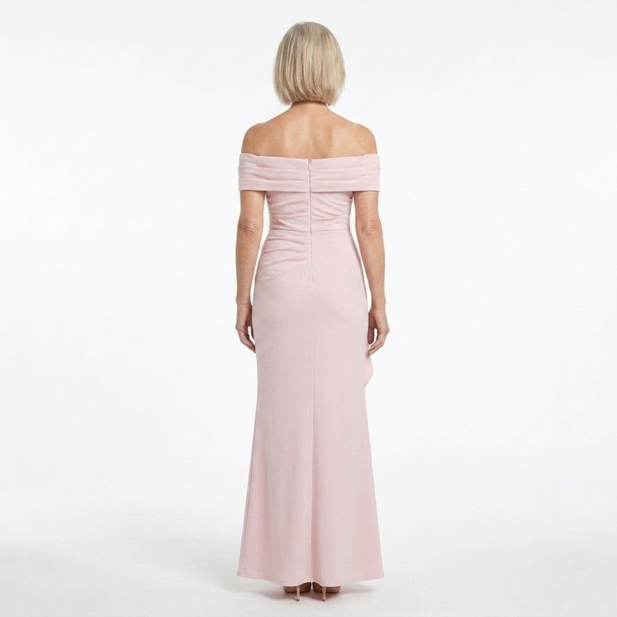 Robe de soirée longue — épaules dénudées coupe ajustée | événement formel
