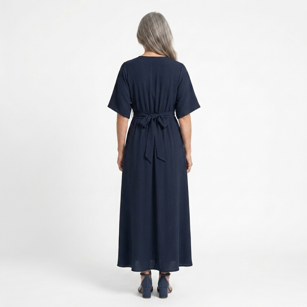 Robe maxi kimono à fleurs — style bohème — vacances d'été