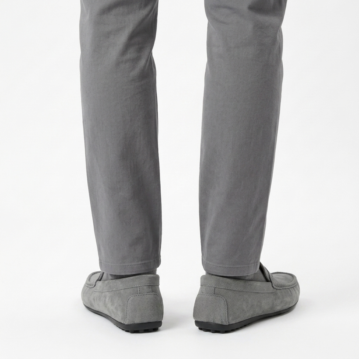 Mocassins en daim pour homme — bride penny — style quotidien décontracté
