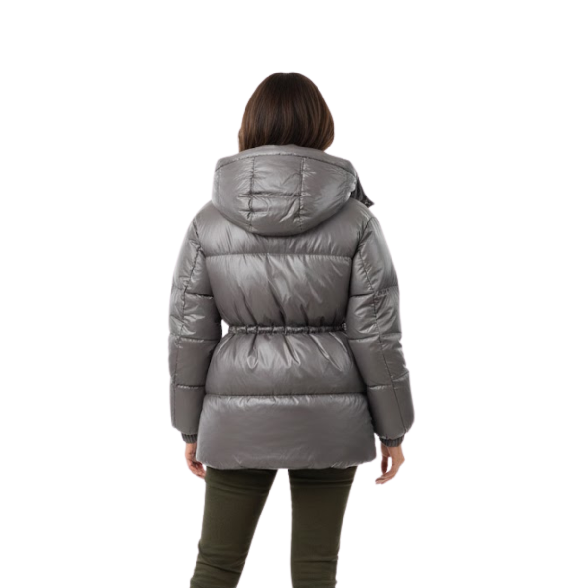 Veste Femme Chaude Épaissie en Coton avec Capuche Amovible
