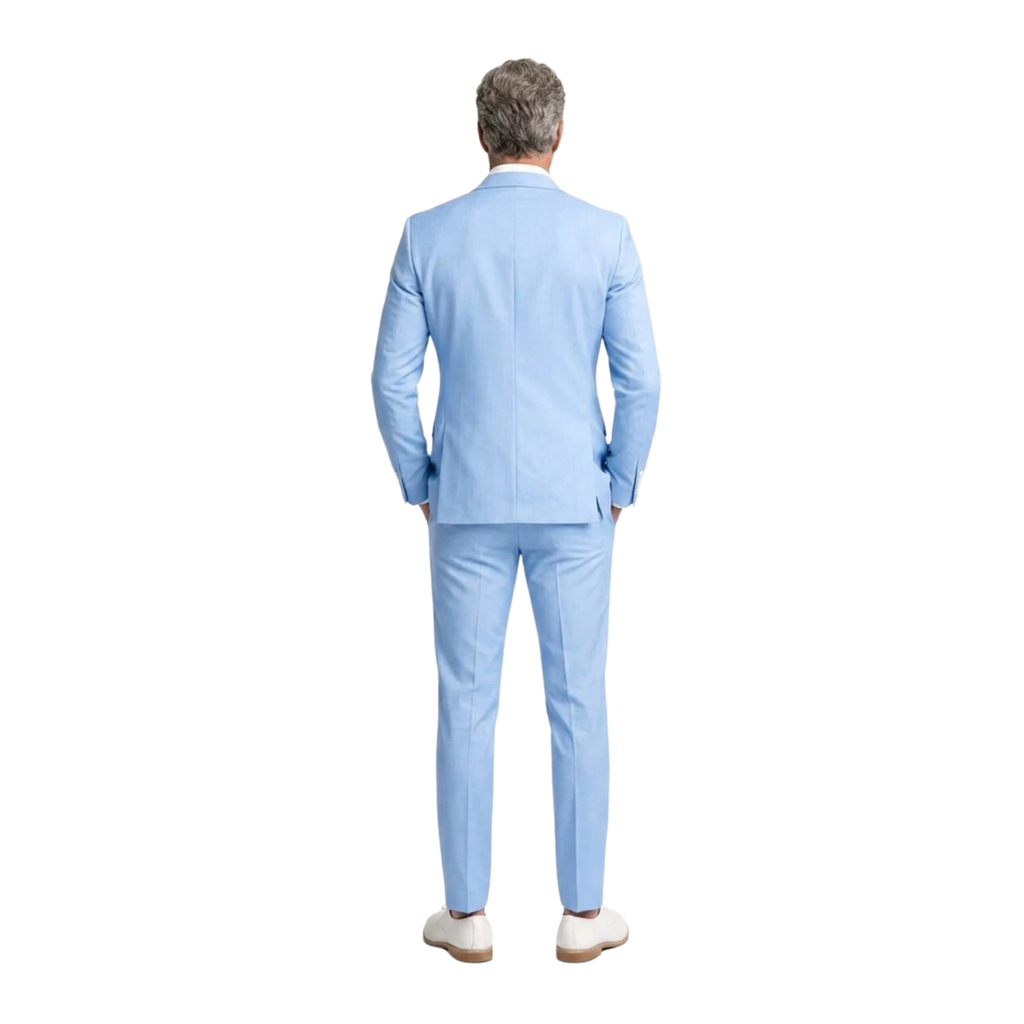 Costume homme coupe ajustée — ensemble deux pièces — bureau et soirée