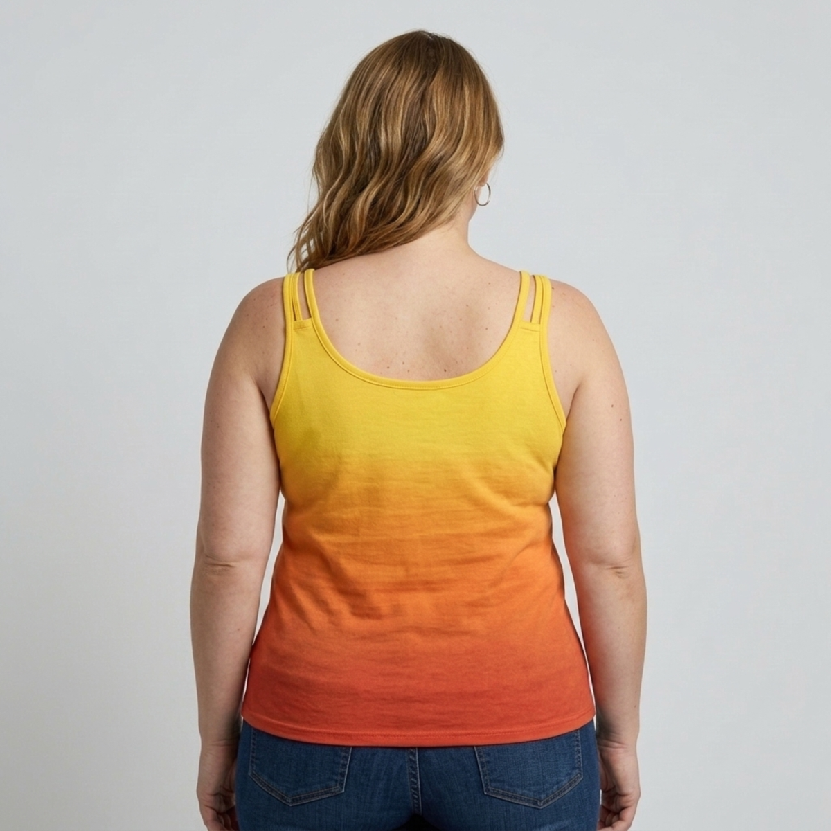 Débardeur grande taille à col rond pour femme