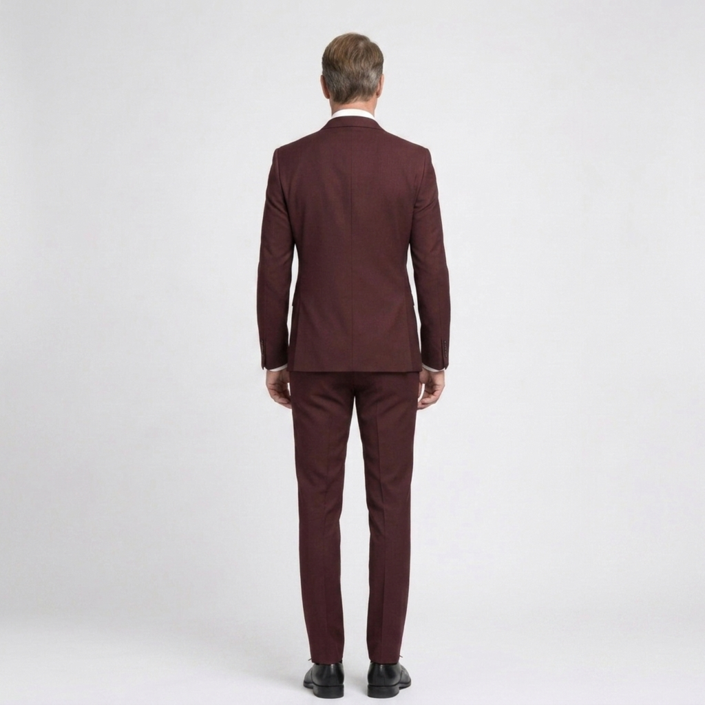 Costume homme coupe ajustée — ensemble deux pièces — bureau et cérémonie