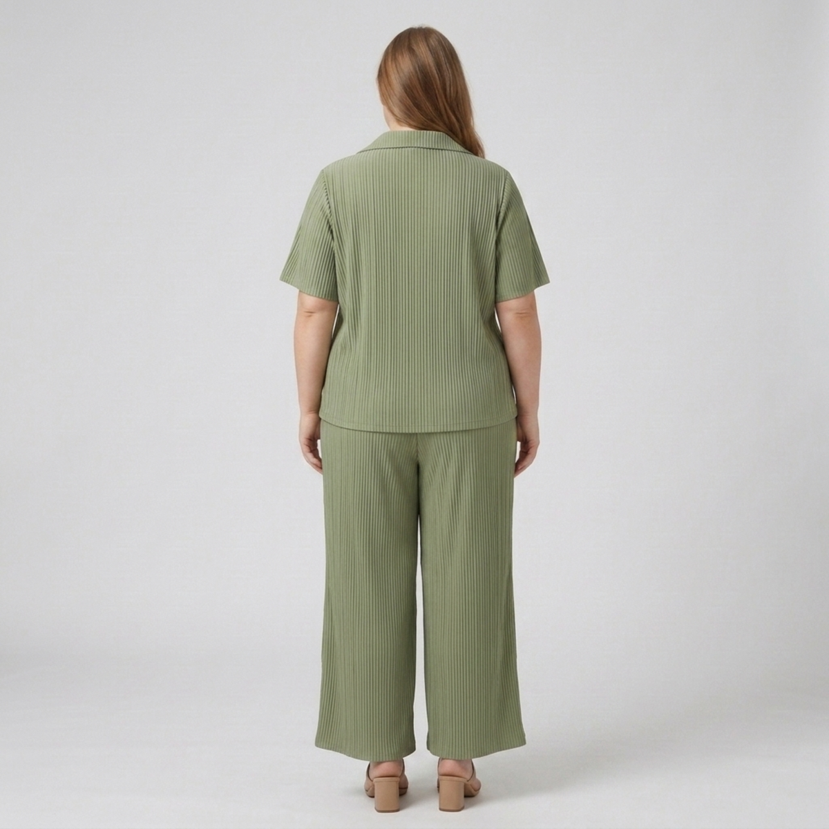 Ensemble pantalon deux pièces grande taille pour femme
