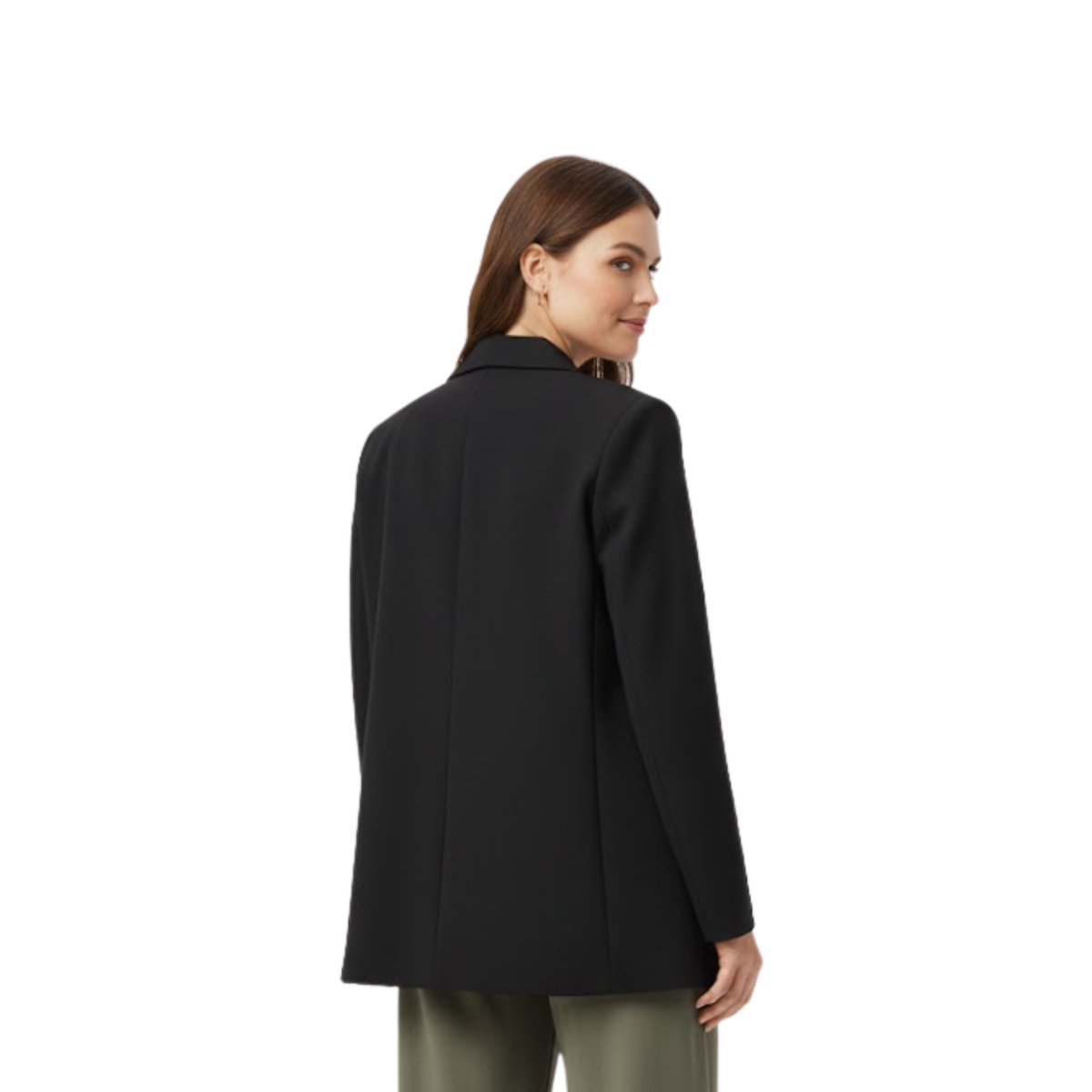 Blazer Femme Vintage à Boutonnage Croisé pour le Bureau