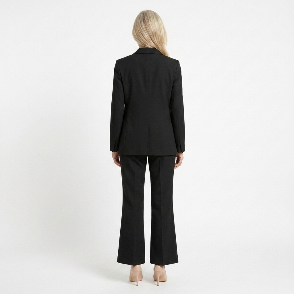 Costume femme veste et pantalon — coupe ajustée deux pièces — formel