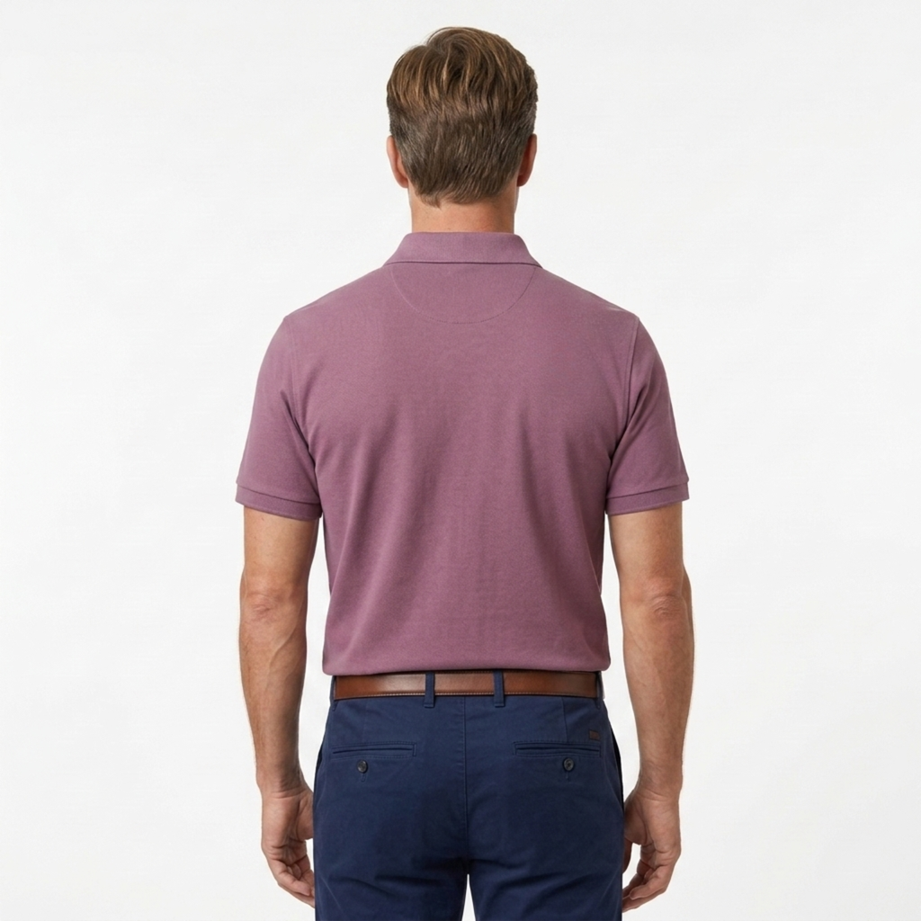 Polo en coton pour hommes — coupe régulière — style quotidien