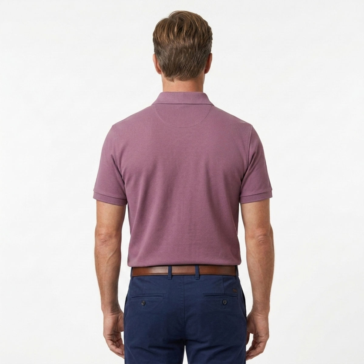 Polo en coton pour hommes — coupe régulière — style quotidien
