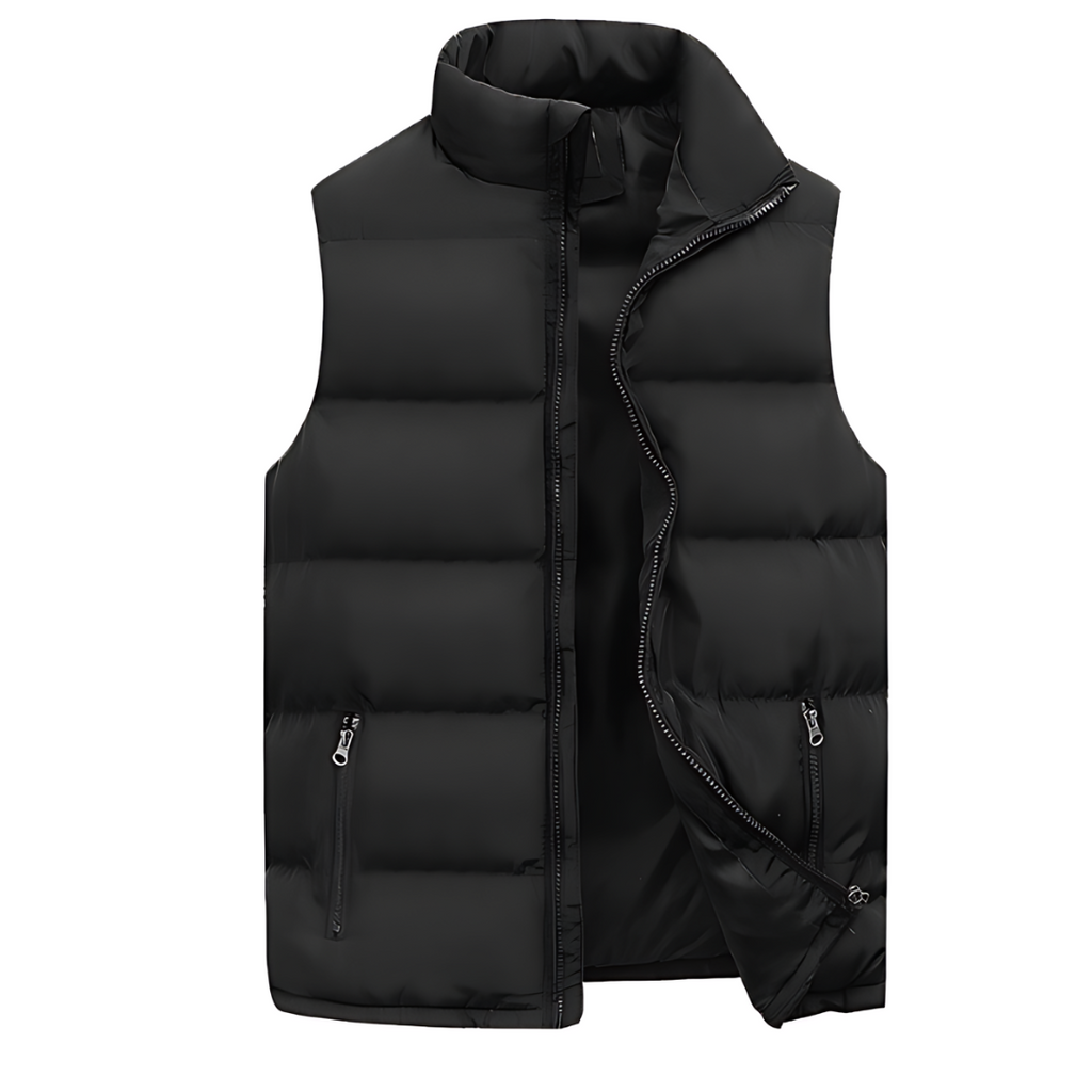 Gilet Homme – Matelassé Coupe Confortable Poches Fonctionnelles Design Moderne