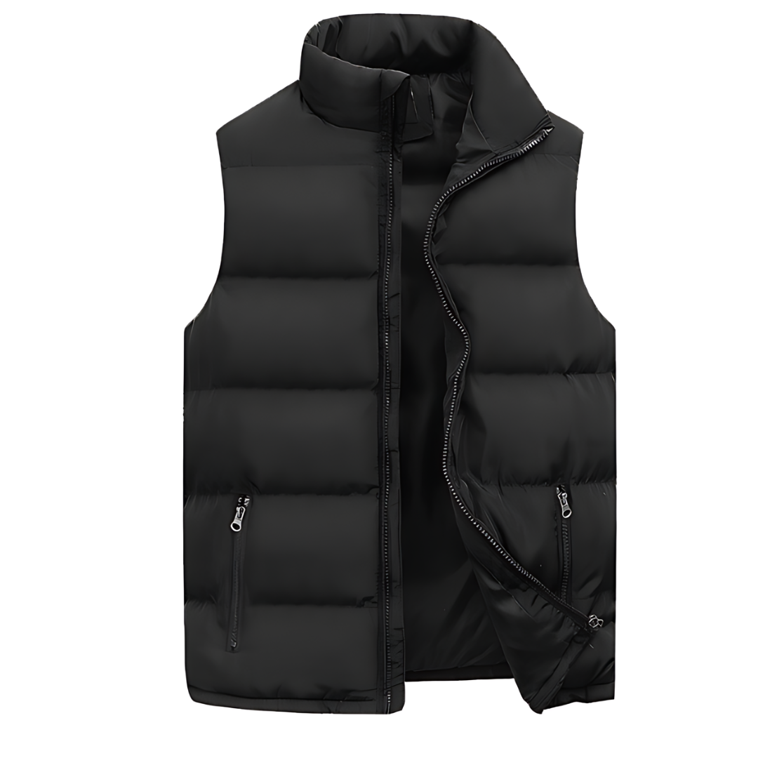 Gilet Homme – Matelassé Coupe Confortable Poches Fonctionnelles Design Moderne