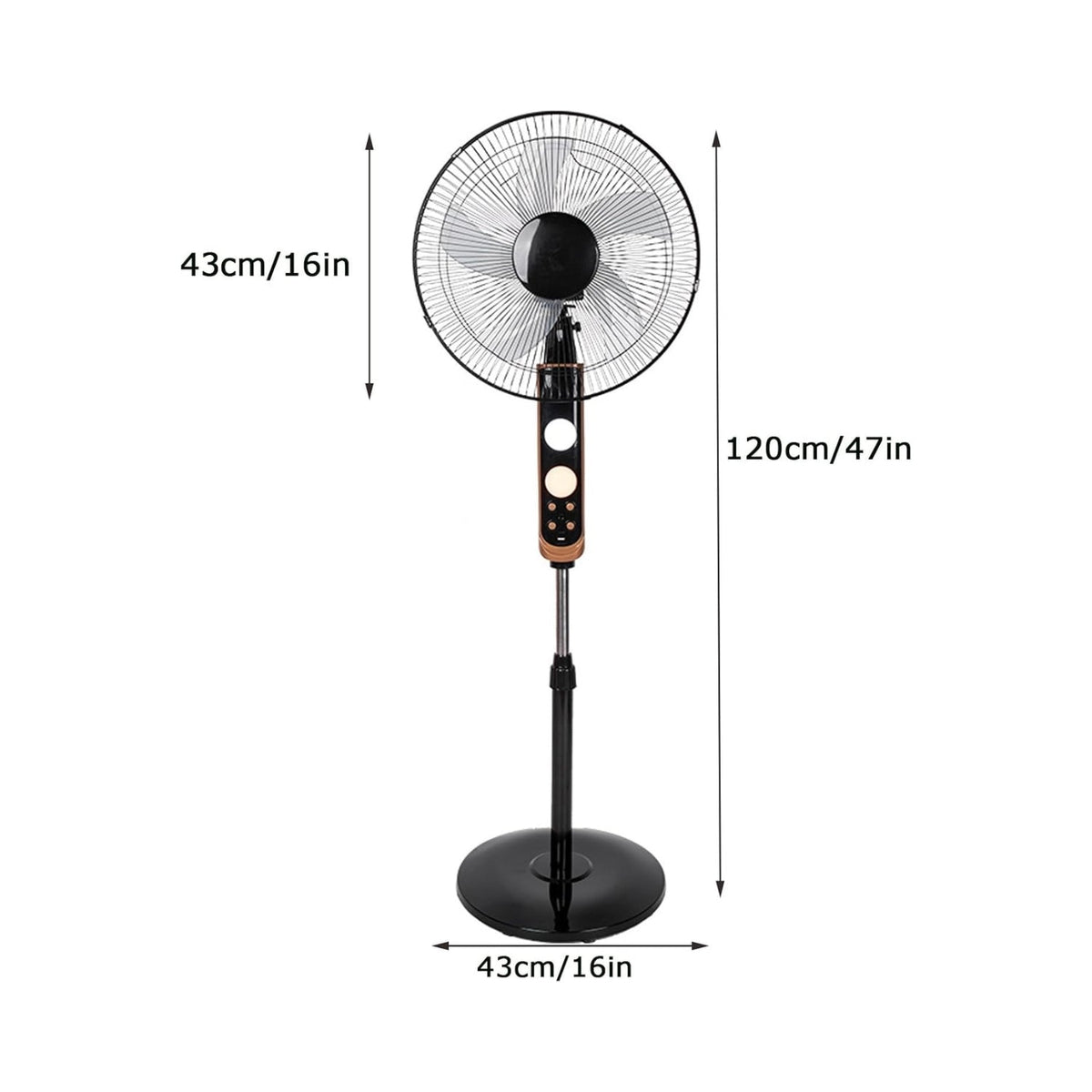 Pedestal Tower Fan with Remote Control, Oscillation, and 3 Speeds