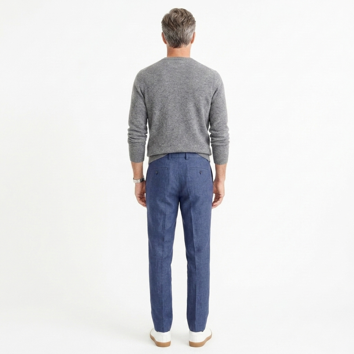 Pantalon en lin pour homme — coupe droite — vacances et plage