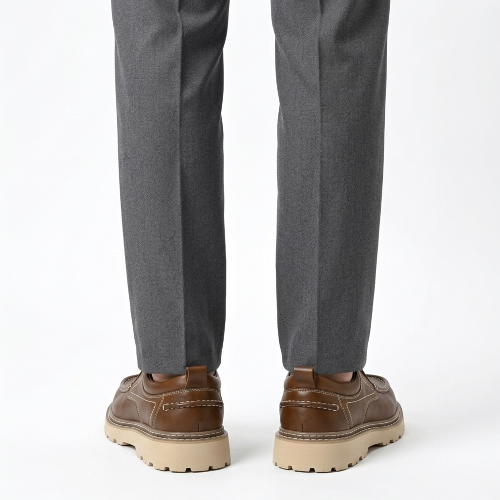 Chaussures cuir sans lacets — semelle robuste et flexible — quotidien