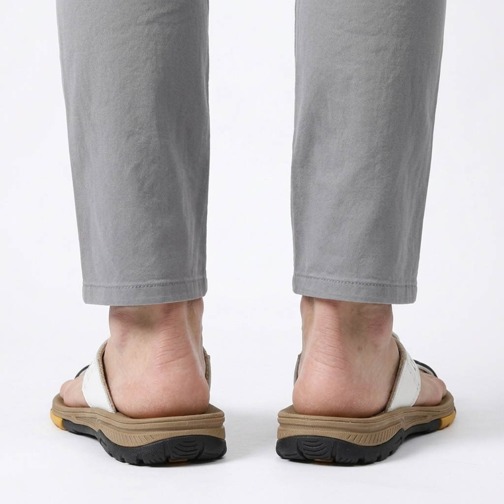 Tongs de plage homme — sandales à entre-doigt antidérapantes — été